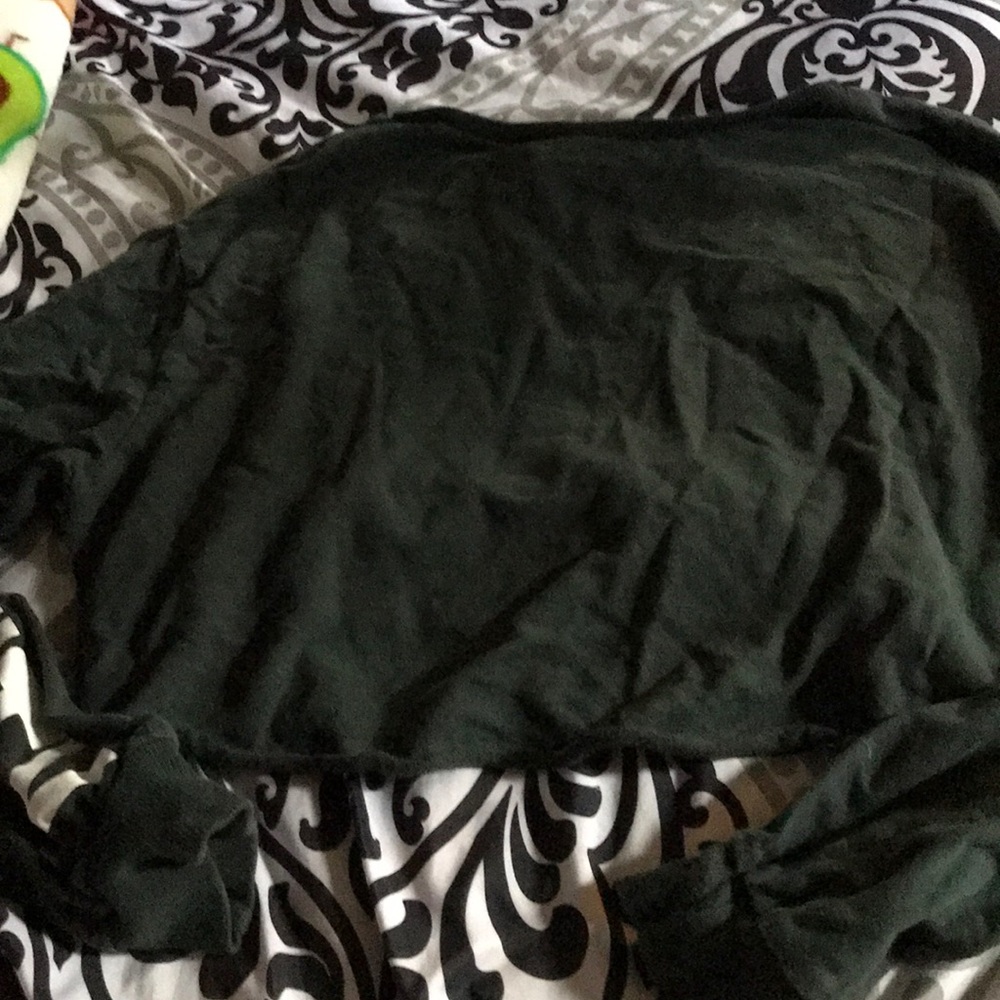 long sleeve cropped top